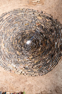 土耳其Sanliurfa传统蜂窝泥砖荒漠房屋的顶尖一致观点图片