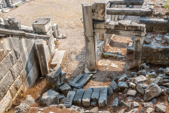 古希腊城老的废墟土耳其SokeAydin土耳其图片