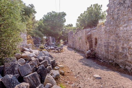 土耳其普里内索克艾丁土耳其普里内古希腊城的景象图片