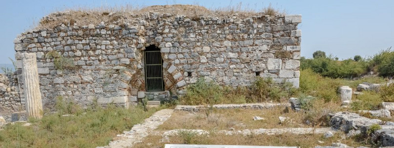 2017年8月日土耳其Aydin市Didim的Miletus古希腊城土耳其浴池的古希腊城外高分辨率全景2017年8月日土耳其Ay图片