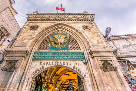 不明身份者前往大集市在土耳其伊斯坦布尔购物图片