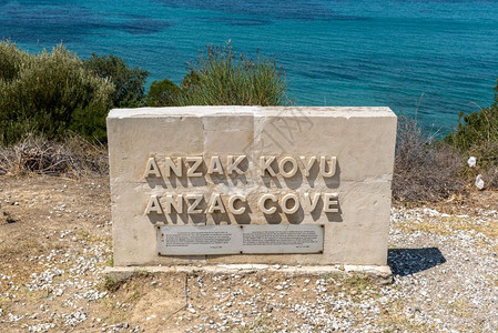 ANZAC湾第一次世界大战地点ANZACs降落在土耳其卡纳莱的加利波半岛上图片