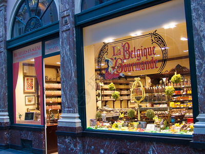 比利时布鲁克塞尔圣胡伯特巧克力店图片