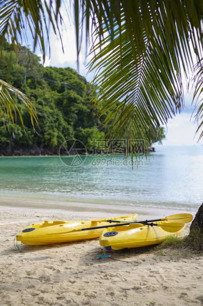 热带海滩绿和白色沙的美景与蓝色天空相对泰国菲岛的玛雅湾热带海滩黄和白沙对蓝天空的玛雅湾美景泰国菲岛的玛雅湾图片