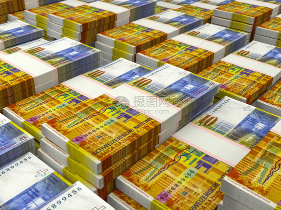 瑞士货币金融背景苏黎世瑞士法郎商业背景图片