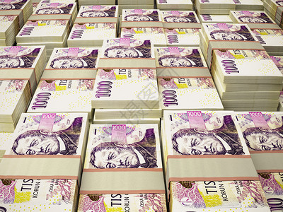 Chech货币Czesh货币金融背景CZK宏观拍摄CZK货币商业背景CZK特写照片图片