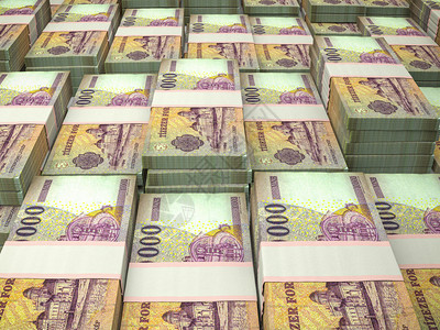 匈牙利Forints商业背景HUF特写照片匈牙利货币财务背景Macro拍摄图片