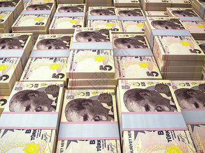 土耳其货币的商业背景土耳其里拉特写的照片模糊背景土耳其里拉特写的照片图片