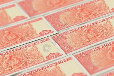 CUP古巴比索钞票背景古巴货币金融商业背景适合新闻报道古巴比索钞票背景古巴货币图片