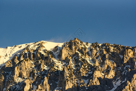 霍希斯瓦布山脉和平景奥地利施蒂里亚伯尔特旅游目的地格鲁纳湖冬季特拉戈斯旅游点霍希瓦布岛石灰阿尔卑斯霍希瓦布山脉和平景冬季图片