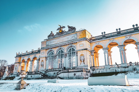 2013年月奥地利维也纳奥地利2013年月7日Schonbrunn宫的Gloriette结构展望奥地利冬季维也纳2月Shonbr图片