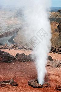 蒂曼法亚公园兰萨罗特火山活动图片