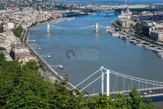 布达佩斯多瑙河一景图片