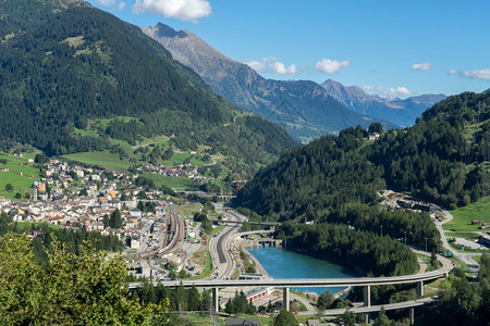 从瑞士的Gotthard通行证查看图片