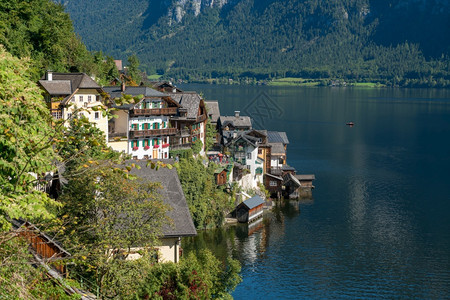 圣母玛利亚希尔夫朝圣教堂的Hallstat观图片