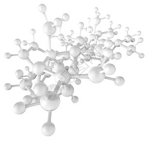 分子白色3d作为医疗概念的图片