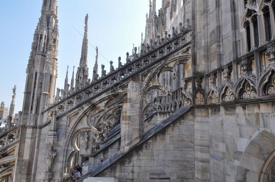 DuomodiMilo意指米兰大教堂意利米兰哥特图片