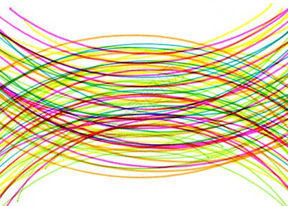 具有明亮多彩弧交叉线的抽象背景图片