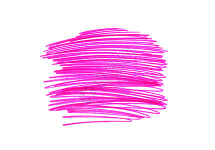 白背景上孤立的抽象明亮粉红自由手画纹理图片