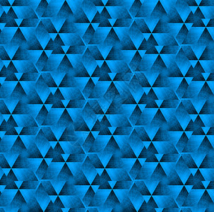 带有抽象重复三角形模式的深蓝背景图片