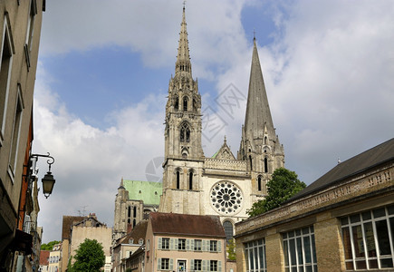 著名图示中圣母教堂法国背景图片