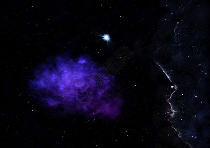 宇宙中无限星体空间场的一小部分由NASA3D映射提供的图像元素无限星体场的一小部分映射图片