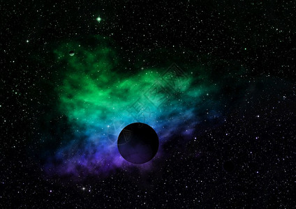 与恒星和星云相对的行星这张图片的元素由美国宇航局提供3D渲染与恒星相对的行星三维渲染图片