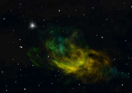 太空中的恒星场一个云和气体拥堵由NASA提供的图像元素3D映像空间中的星场和一个云映像图片