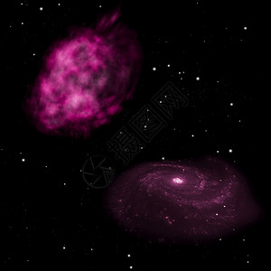 星系和螺旋在自由空间中美国航天局提供的图像元素星系和螺旋在自由空间中提供图片