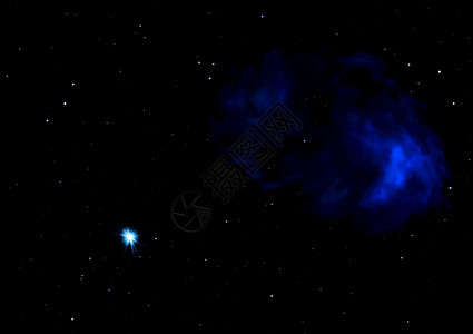 远在射向星云和恒场对空间由NASA提供的图像元素正在射星云和场对空间图片
