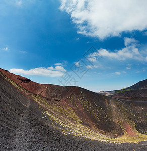 意大利西里埃特纳火山口之间图片
