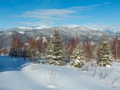 照片来自小森林和Skupova山高坡乌克兰最高霍夫纳区Chonohora山脊和PipIvan山峰喀尔巴阡图片