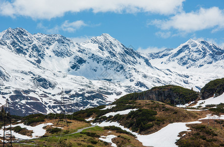 夏季阿尔卑斯山观奥地利沃思拉尔贝格图片