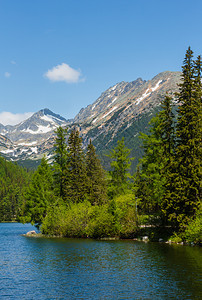 StrbskePleso山湖泉景斯洛伐克图片