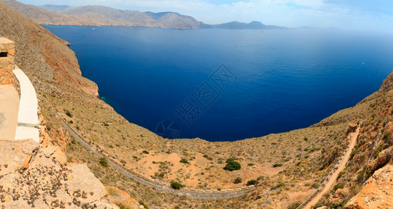 地中海夏季岸线Tinosocape西班牙卡塔赫纳的景象图片