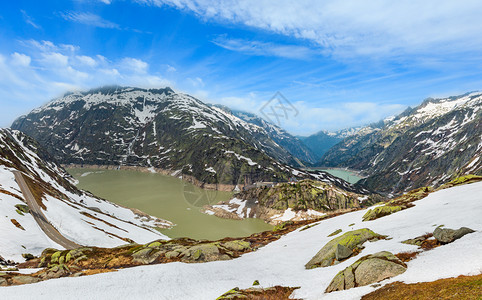 在瑞士伯尔尼阿卑斯山兰特里奇博登赛向北看伯尔尼阿卑斯山图片