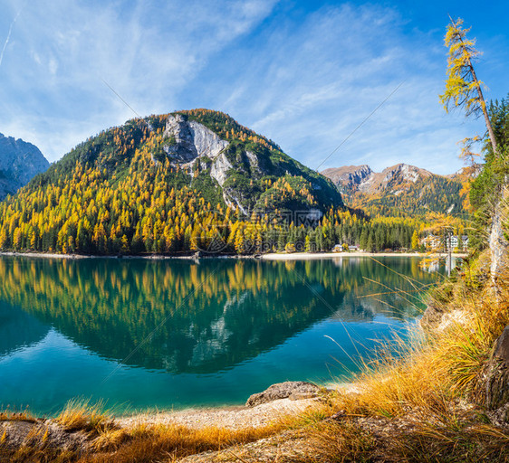 南蒂罗尔州多洛米特阿尔卑斯州意大利欧洲图画旅行季节和自然美貌概念场景图片