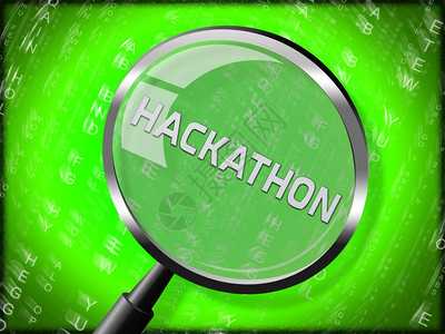 Hackathon技术威胁在线编码3d发件人展示网络犯罪代码器会议以阻止间谍或恶意黑客图片