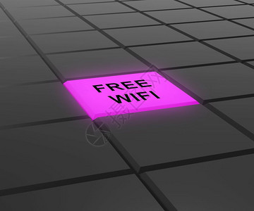 FreeWifiLogo冲浪热点3d展示公共在线服务网络通信和冲浪无线接入图片