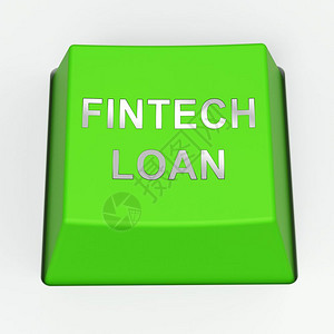 国际金融Fintech贷款P2p金融信贷3d投标展示网上货币小额信贷或虚拟款背景