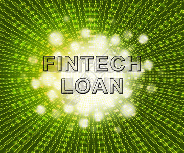 Fintech贷款P2p金融信贷d说明显示在线资金小额信贷或款虚拟交易图片