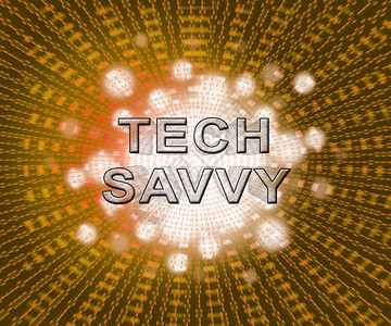 TechSavvy数字计算机专家2d说明意指高科技智能专业术长图片