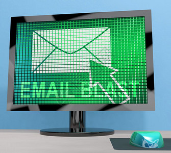 发送目标通信目标通信的3D招标展示营销列表屏幕显示电子邮件或联系人的电子邮件图标图片
