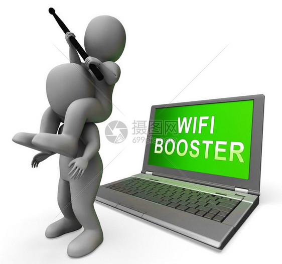 Wifi推进器无线扩展中继器3D招标手段热点扩展至促进互联网服务信号图片