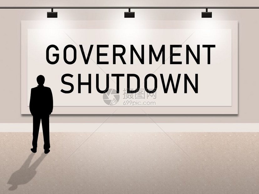 政府关闭通知意味着美国关闭参议院或总统关闭华盛顿州美国图片