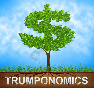 TrumpomomomomicsorTrumpEconomicsHumpUsa政府财美国股票市场和经济美国证券市场和经济2d说明图片