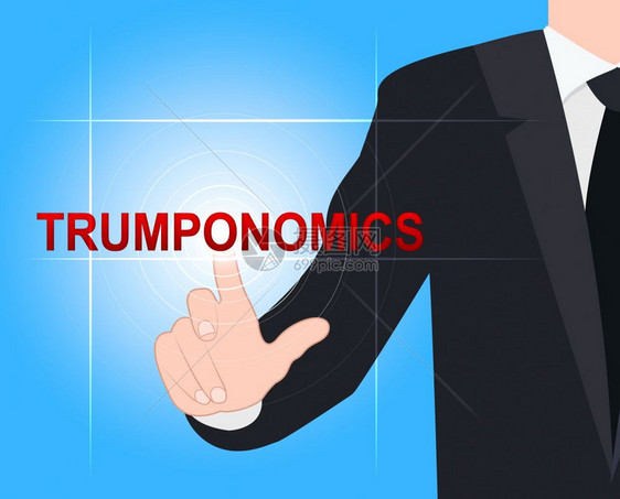 TrumpomomomomicsorTrumpEconomicsHumpUsa政府财美国股票市场和经济美国证券市场和经济2d说明图片
