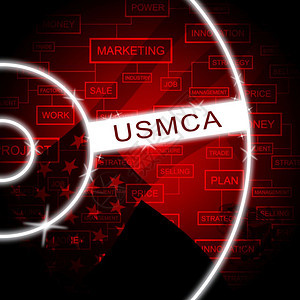 USMCA美国墨西哥加拿大协定条约DonaldTrump2d政治合同和交易图片