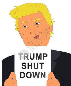 华盛顿2019年月TrumpShutdownPaper代表美国政府结束对最长期政治僵局的封锁参议院和国会Standstill编辑图片