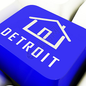 底特律房地产关键在密歇根州住宅购买中被忽略投资产权或房主住抵押3d说明图片